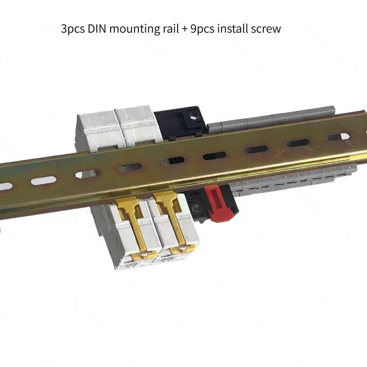 DIN C45 Mounting Rail 3pc+9pcs install screw