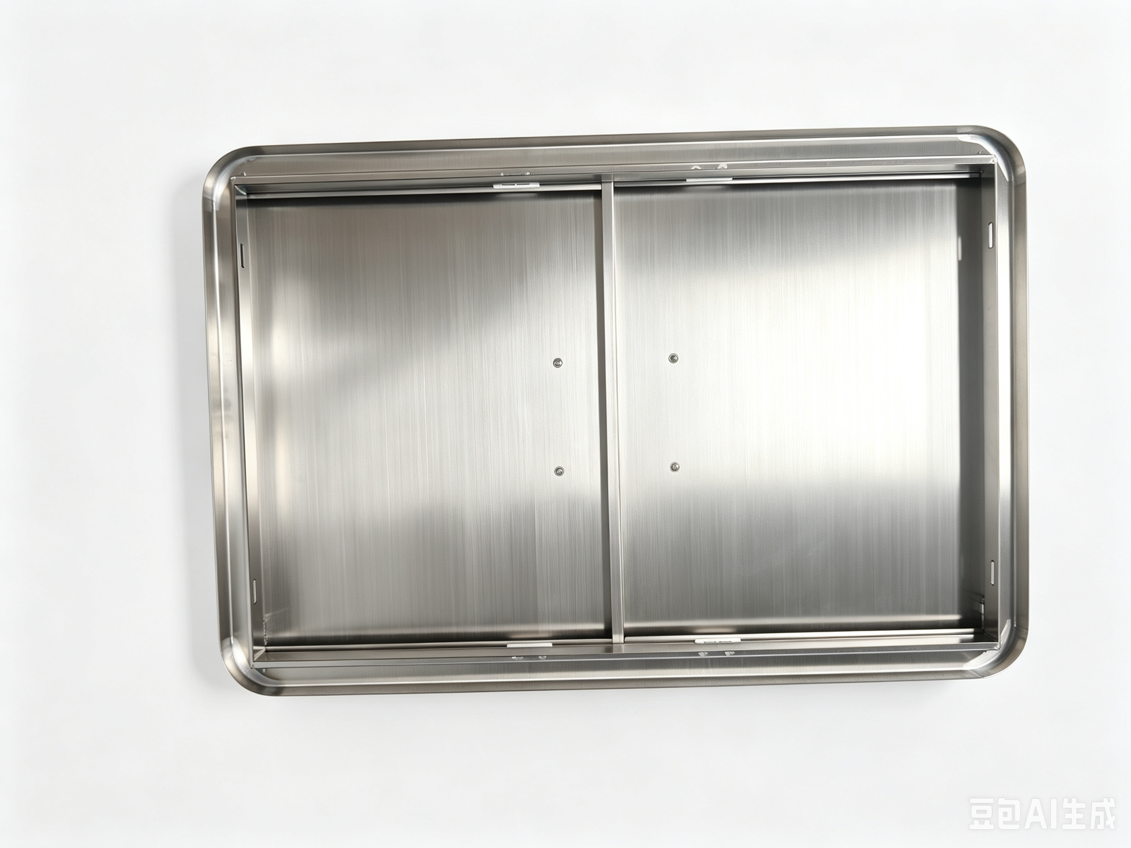 27.56W*18.58H Semi-circular border stainless steel double doors, rainproof and windproof under-counter built-in cabinet replaces the door, rust-proof barbecue outdoor and kitchen oven, storage and maintenance panel, with strong magnetic closure