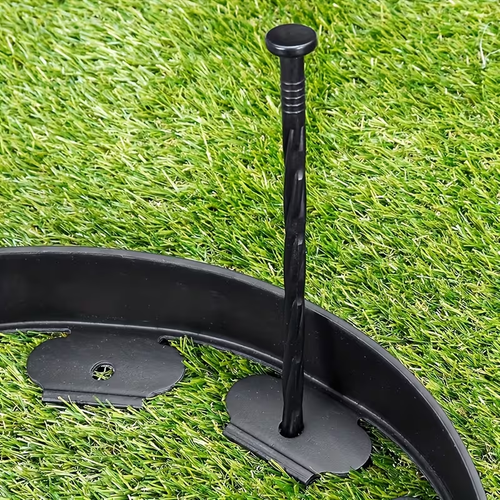 30pc 15cm garden border anchors, plastic ground stakes, landscape edge nails, spiral border posts, multi-purpose garden stakes (for garden tents and canopies)
