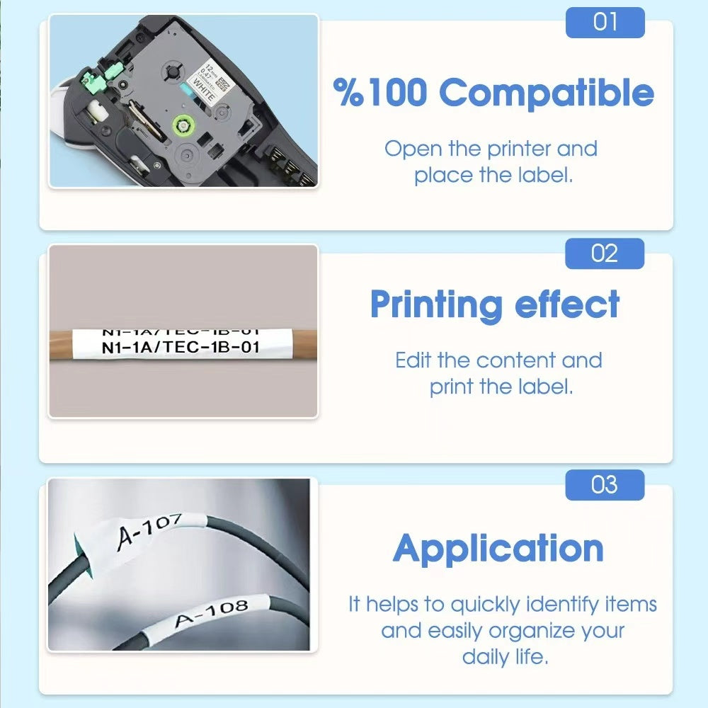 Brother label printer ribbon TZe-231 - Width 12 mm