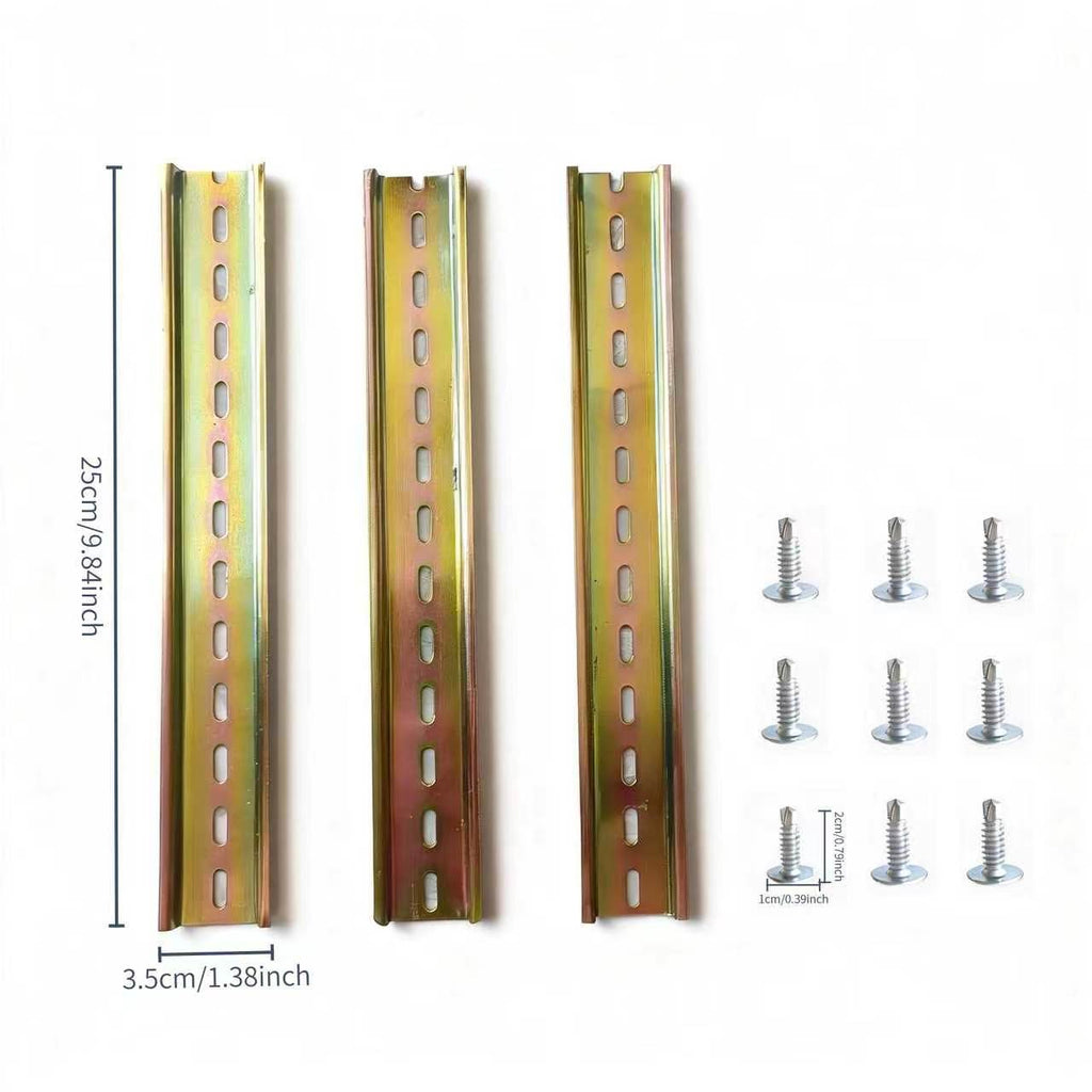 DIN C45 Mounting Rail 3pc+9pcs install screw